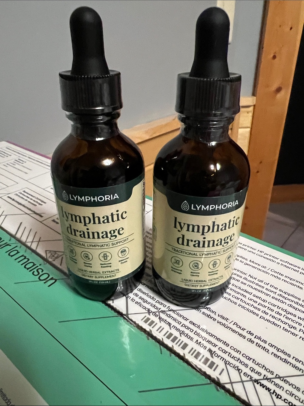 Lymphatic Drainage Liquid Herbal Supplement - Brown Bottle